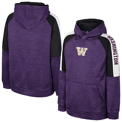 Youth Colosseum Purple Washington Huskies Pullover Hoodie