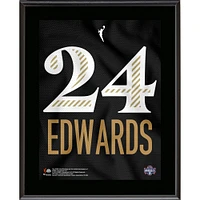 Plaque de joueur sublimée avec numéro de maillot de Washington Mystics 10,5" x 13" d'Aaliyah Edwards