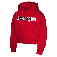 Girls Youth  Red Washington Mystics Top Closer Fashion Pullover Hoodie