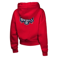 Girls Youth  Red Washington Mystics Top Closer Fashion Pullover Hoodie