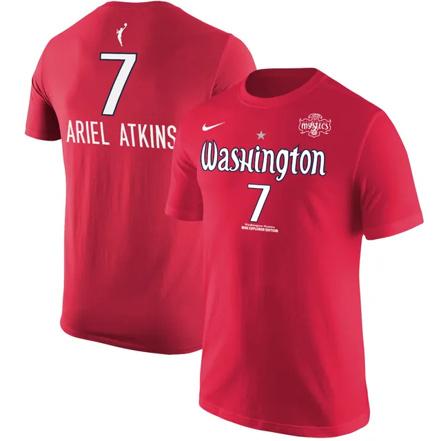 Nike Men's Nike Ariel Atkins Red Washington Mystics Edition Name & Number T-Shirt | Shopping Centre