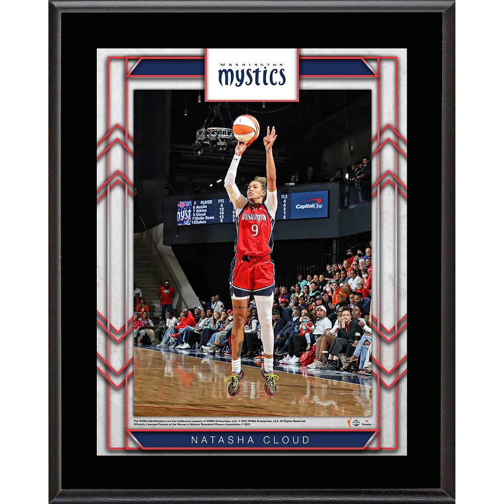 Natasha Cloud Washington Mystics 10.5" x 13" Sublimated Player Plaque