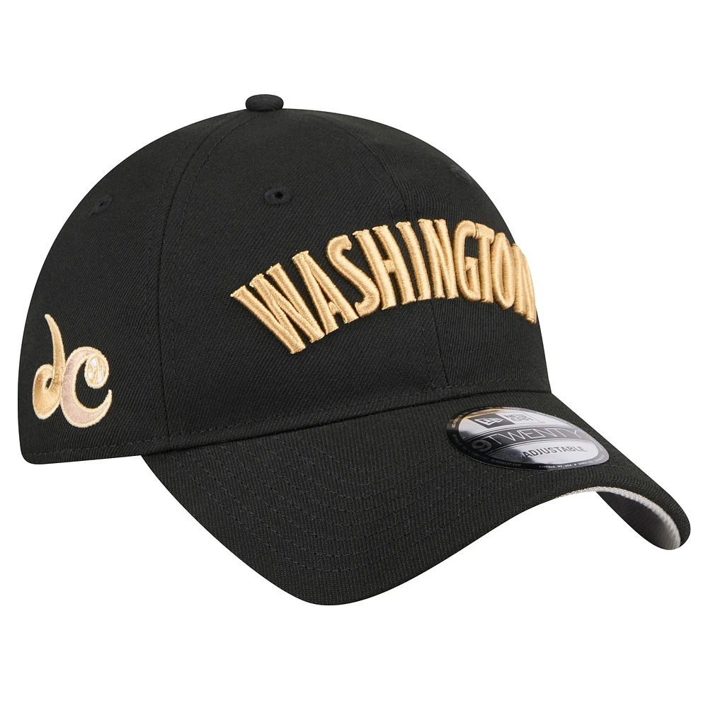 Unisex New Era Black Washington Mystics Rebel Series 9TWENTY Adjustable Hat