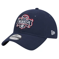 Unisex New Era Navy Washington Mystics Core Logo 9TWENTY Adjustable Hat