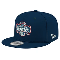Casquette unisexe New Era bleu marine avec logo Washington Mystics 9FIFTY à pression arrière