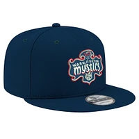 Casquette unisexe New Era bleu marine avec logo Washington Mystics 9FIFTY à pression arrière