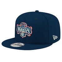 Casquette unisexe New Era bleu marine avec logo Washington Mystics 9FIFTY à pression arrière