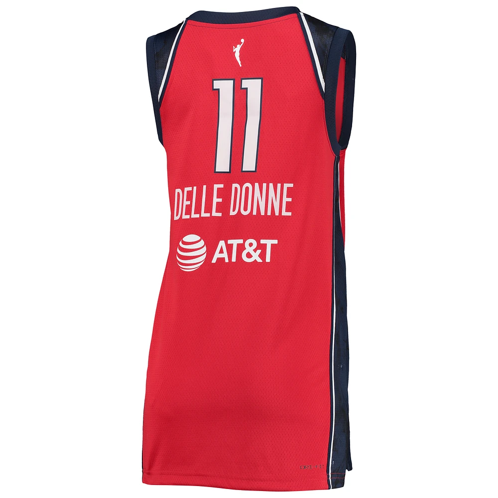 Maillot Femme Nike Elena Delle Donne Rouge Washington Mystics 2021 Explorer Edition Victory Player