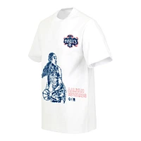 T-shirt unisexe round21 Aaliyah Edwards White Washington Mystics 2024 WNBA Draft Player