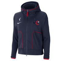 Women's Nike Navy Washington Mystics Full-Zip Knit Jacket