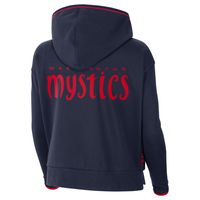 Women's Nike Navy Washington Mystics Full-Zip Knit Jacket