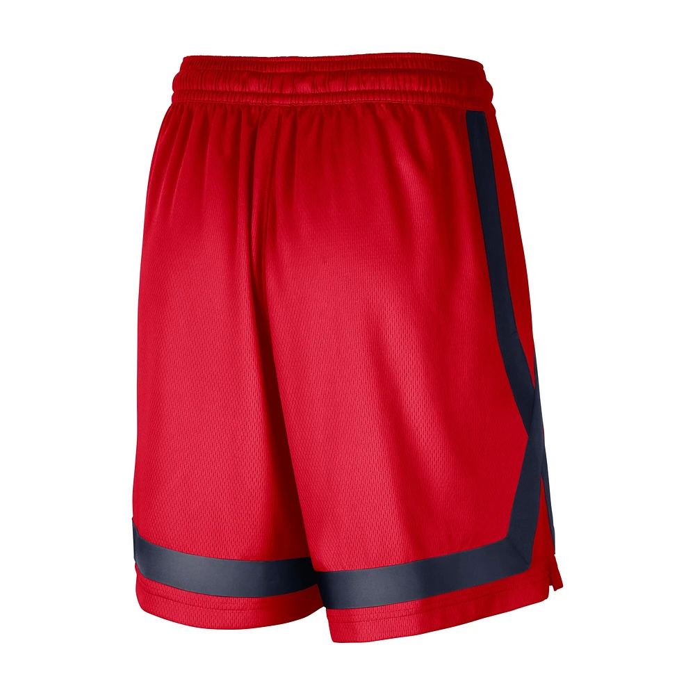 Short d'entraînement Nike Washington Mystics rouge pour femme