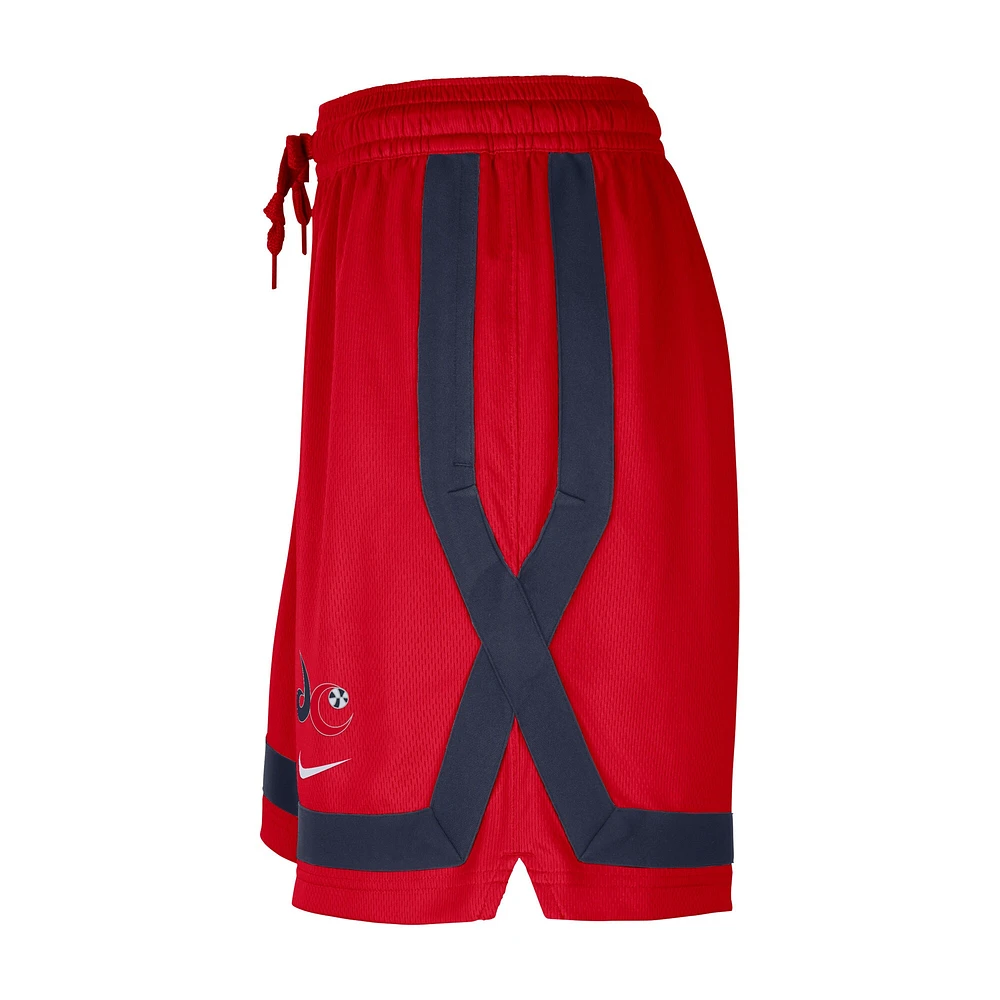 Short d'entraînement Nike Washington Mystics rouge pour femme