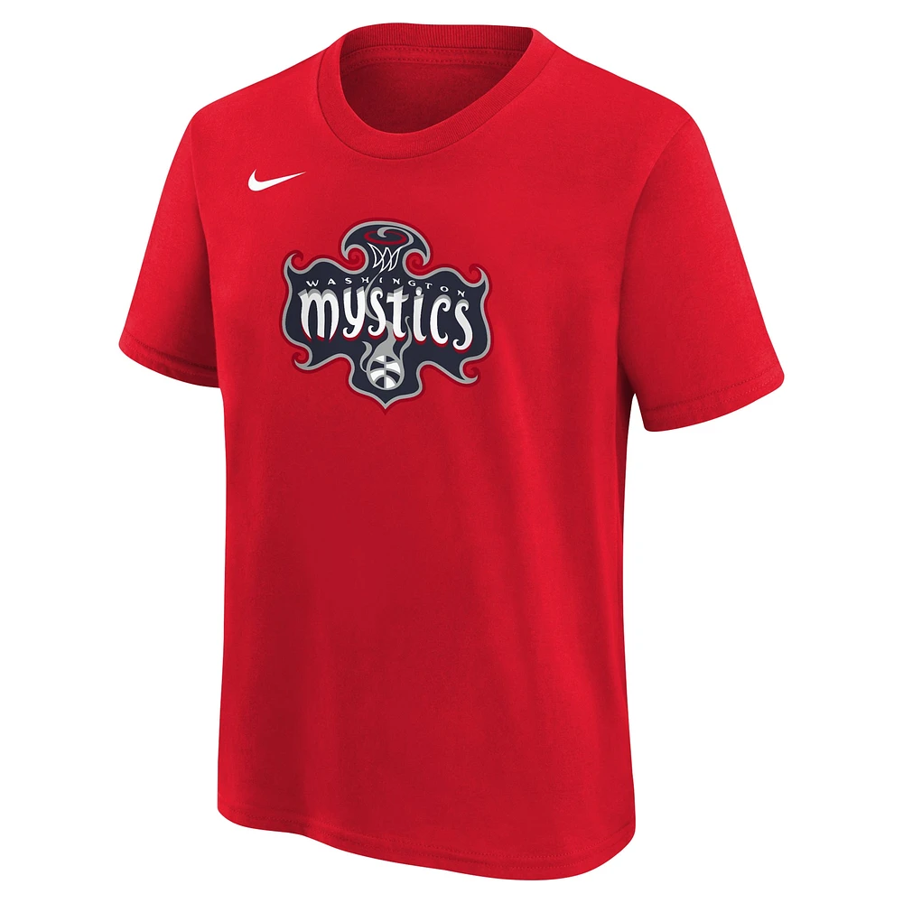 T-shirt Nike rouge Washington Mystics Essential avec logo pour jeune