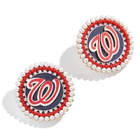 BaubleBar Boucles d'oreilles à tige avec déclaration des Nationals de Washington