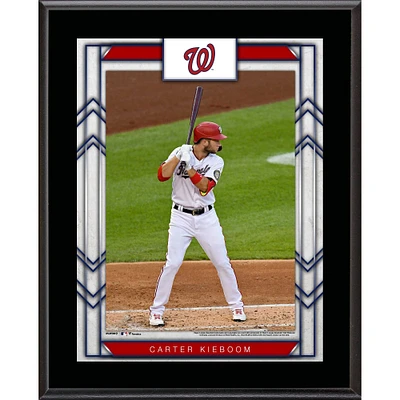 Plaque de nom de joueur sublimée de 10,5'' x 13'' des Nationals de Washington de Carter Kieboom