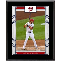 Plaque de nom de joueur sublimée de 10,5'' x 13'' des Nationals de Washington de Carter Kieboom