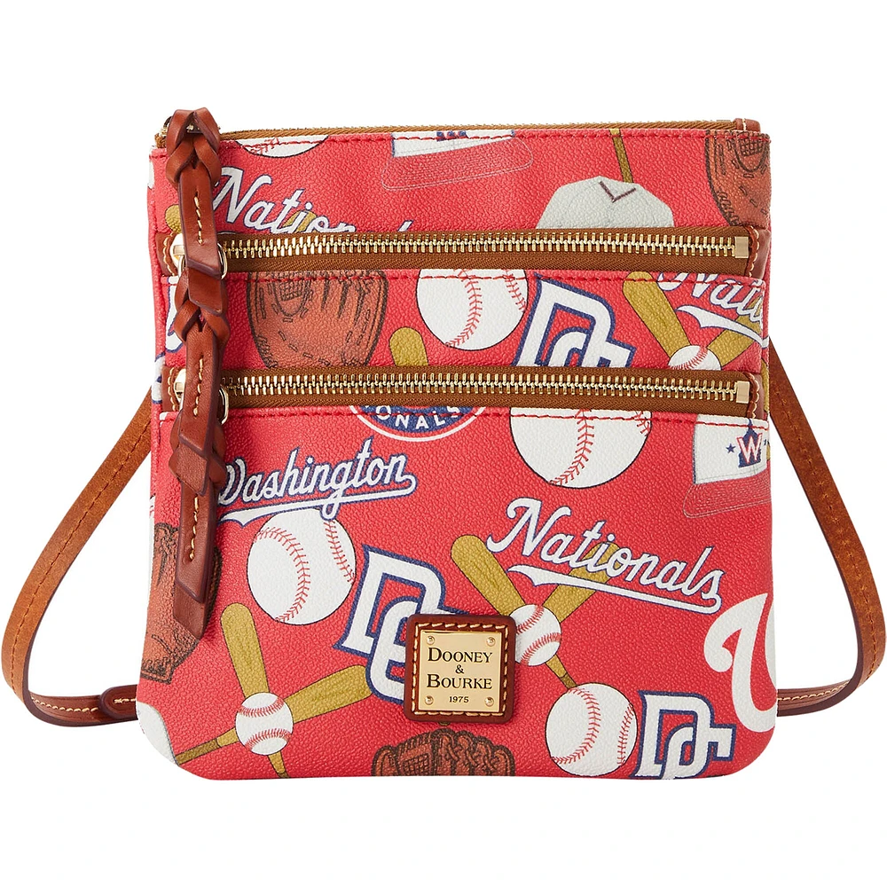 Dooney & Bourke Washington Nationals Game Day Sac à bandoulière à triple fermeture éclair