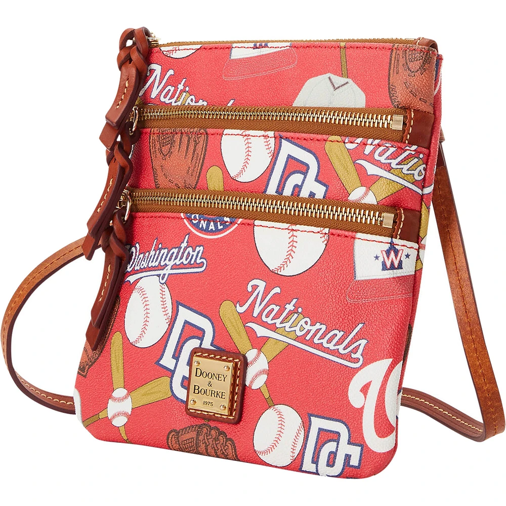 Dooney & Bourke Washington Nationals Game Day Sac à bandoulière à triple fermeture éclair