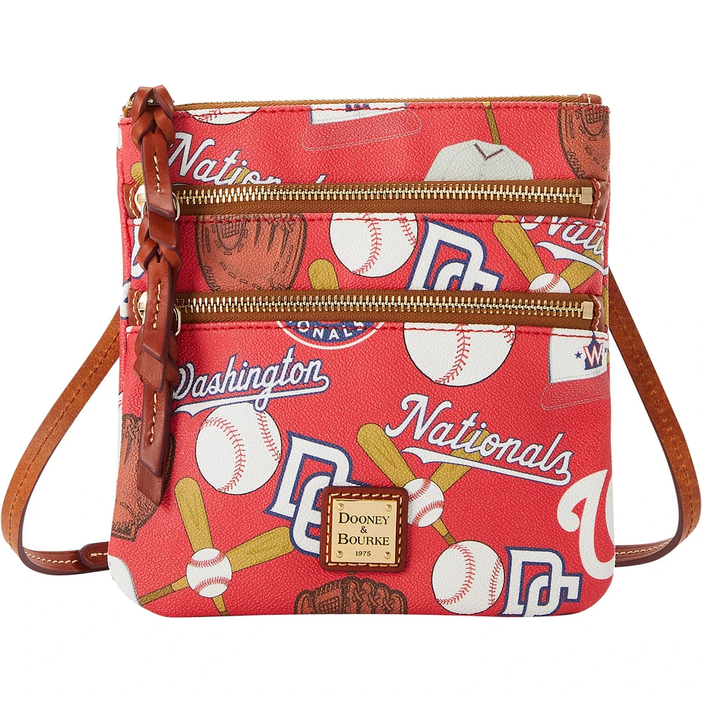 Dooney & Bourke Washington Nationals Game Day Sac à bandoulière à triple fermeture éclair