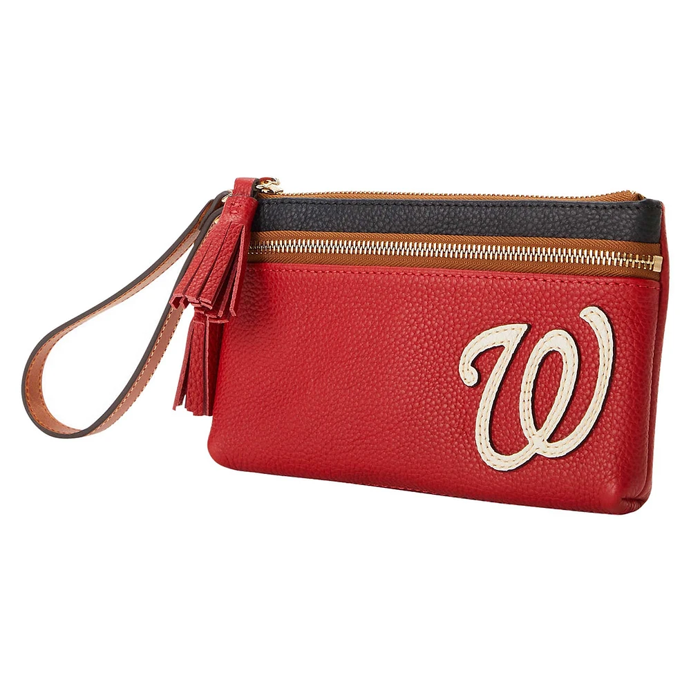 Dooney & Bourke Washington Nationals Poignet à double fermeture éclair