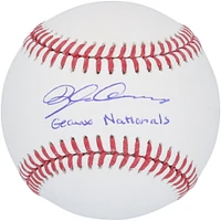 Dylan Crews Washington Nationals Autographed Baseball with "Geaux Nationals" Inscription