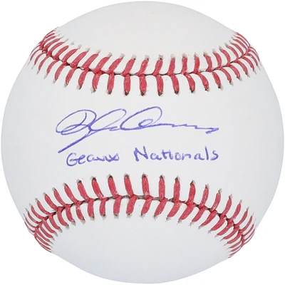 Dylan Crews Washington Nationals Autographed Baseball with "Geaux Nationals" Inscription