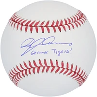 Ballon de baseball autographié par Dylan Crews des Washington Nationals avec l'inscription « Geaux Tigers »