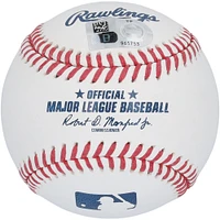 Ballon de baseball autographié par Dylan Crews des Washington Nationals avec l'inscription « Geaux Tigers »