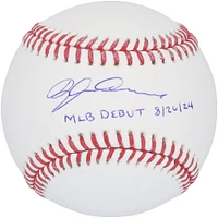 Dylan Crews Washington Nationals Autographed Baseball with "MLB Debut 8/26/24" Inscription