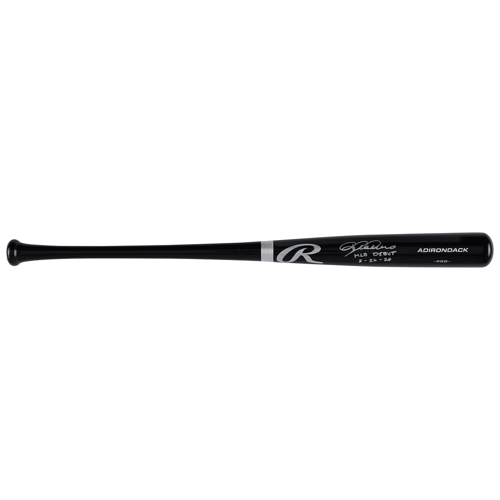 Dylan Crews Washington Nationals Autographed Black Rawlings Pro Bat with "MLB Debut 8-26-24" Inscription