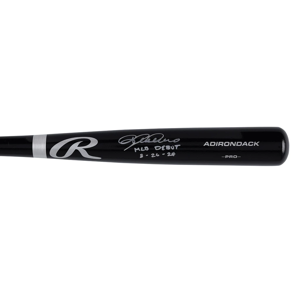 Dylan Crews Washington Nationals Autographed Black Rawlings Pro Bat with "MLB Debut 8-26-24" Inscription