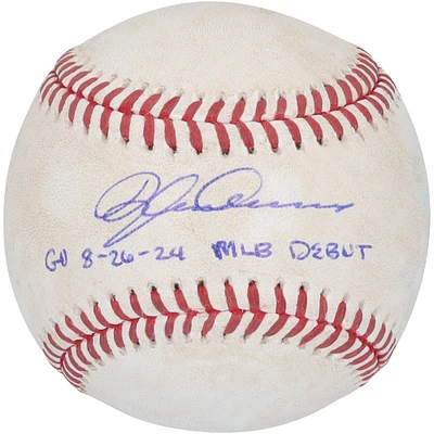 Dylan Crews Washington Nationals Autographed Game-Used Baseball vs. New York Yankees on August 26, 2024 with "GU 8-26-2024" & "MLB Debut" Inscriptions