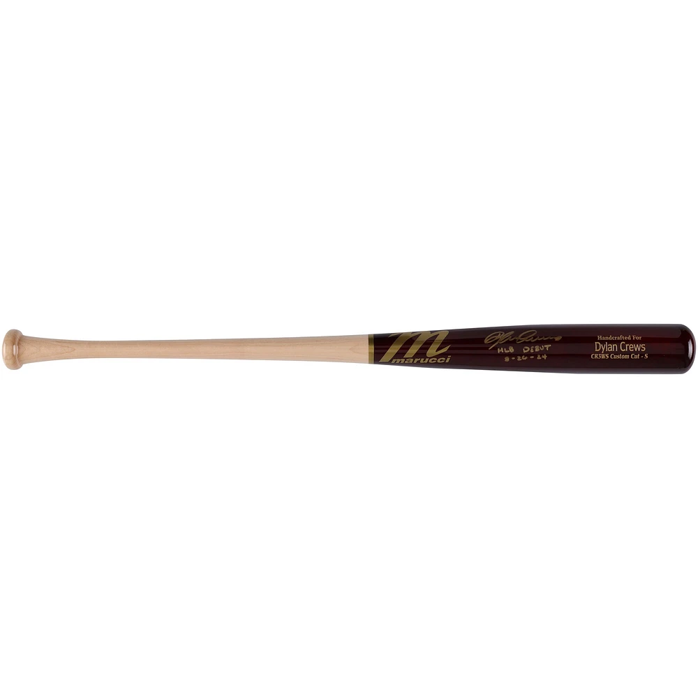 Dylan Crews Washington Nationals Autographed Marucci Game Model Bat with "MLB Debut 8/26/24" Inscription