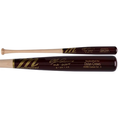 Dylan Crews Washington Nationals Autographed Marucci Game Model Bat with "MLB Debut 8/26/24" Inscription