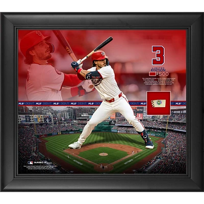 Dylan Crews Washington Nationals Framed 15" x 17" Debut Collage with a Piece of Game-Used Baseball - Limited Edition of 500