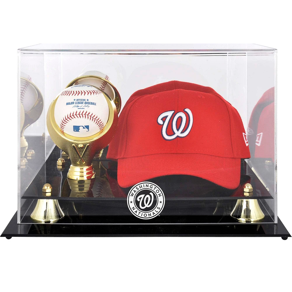 Fanatics Authentic Washington Nationals casquette acrylique/boîte d'affichage de logo de baseball