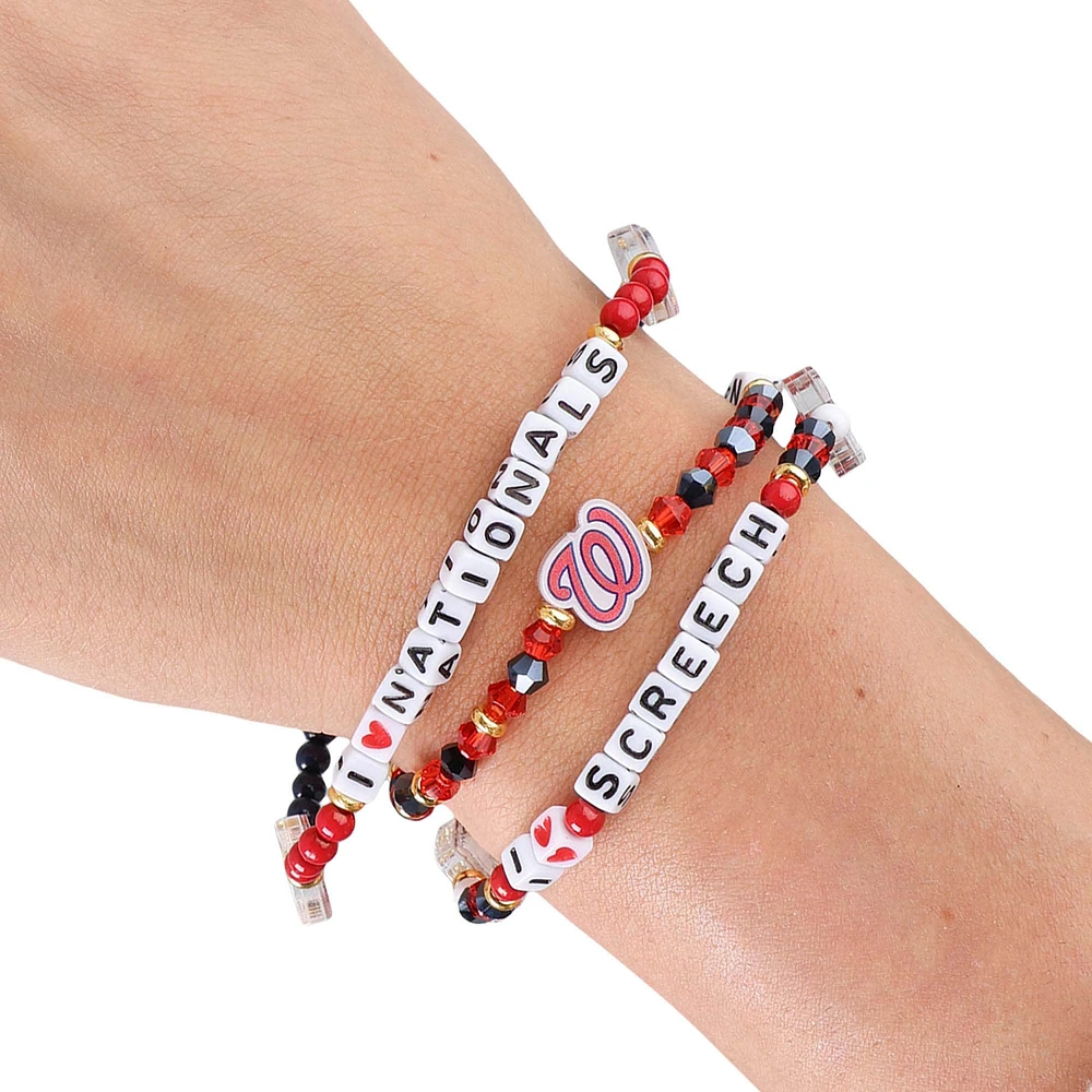 Lot de 3 bracelets d'amitié FOCO des Nationals de Washington