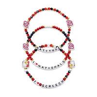 Lot de 3 bracelets d'amitié FOCO des Nationals de Washington