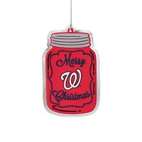 FOCO Washington Nationals Flat Mason Jar Ornament