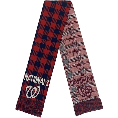 FOCO Washington Nationals Plaid Color Block Écharpe