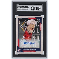 George Washington Washington Nationals 2018 Topps Big League Mascot Auto #BLA-GW SGC Authentifié 10/10 Carte