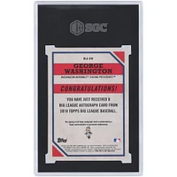 George Washington Washington Nationals 2018 Topps Big League Mascot Auto #BLA-GW SGC Authentifié 10/10 Carte