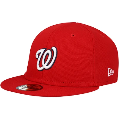Casquette ajustée My First 59FIFTY Nationals de Washington New Era rouge pour bébé