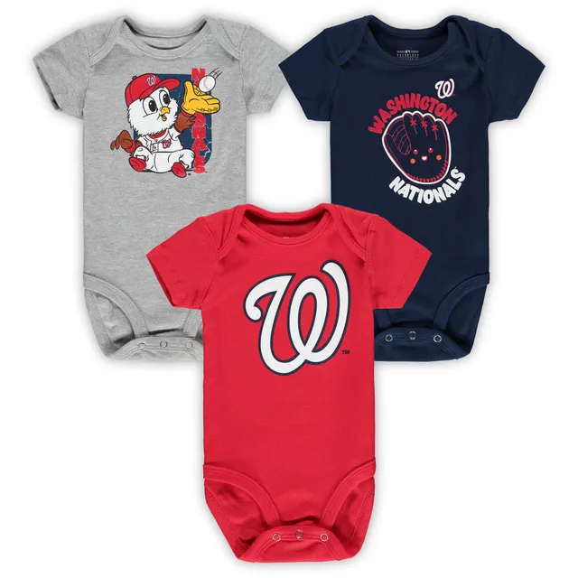 Outerstuff Newborn and Infant Boys Girls Navy, Red, Gray Boston Red Sox  Change Up 3-Pack Bodysuit Set