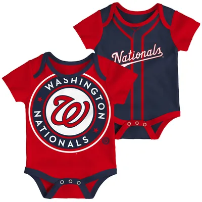 Washington Nationals Infant Double 2-Pack Bodysuit Set - Red/Navy