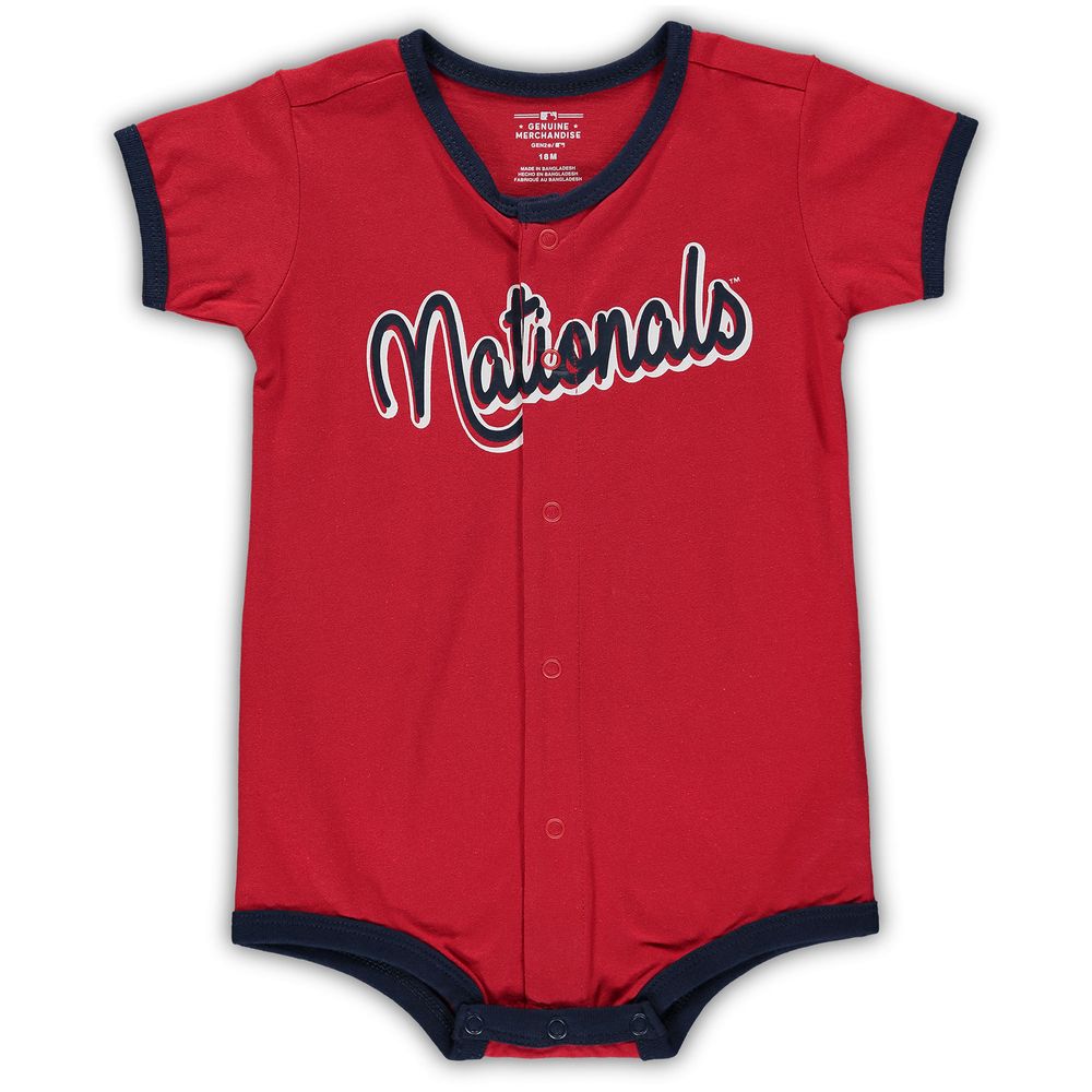 Infant Red Washington Nationals Power Hitter Romper