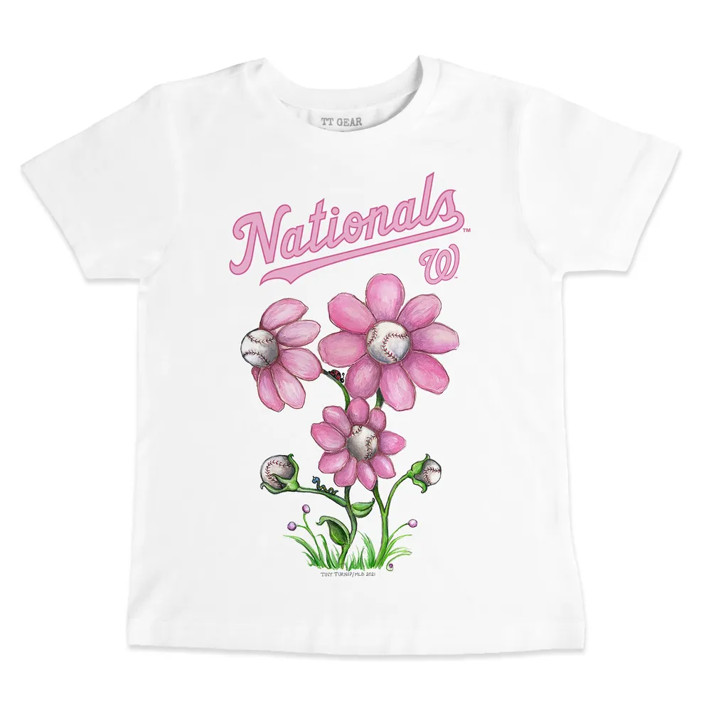 Lids Washington Nationals Tiny Turnip Women's Blooming Baseballs T-Shirt -  White