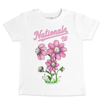 Washington Nationals Tiny Turnip Toddler Babes 3/4-Sleeve Raglan T-Shirt -  White/Navy