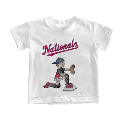 Lids Washington Nationals Tiny Turnip Women's Baseball Crossbats T-Shirt -  White